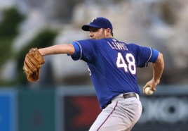 Colby throwing last night against the Angels